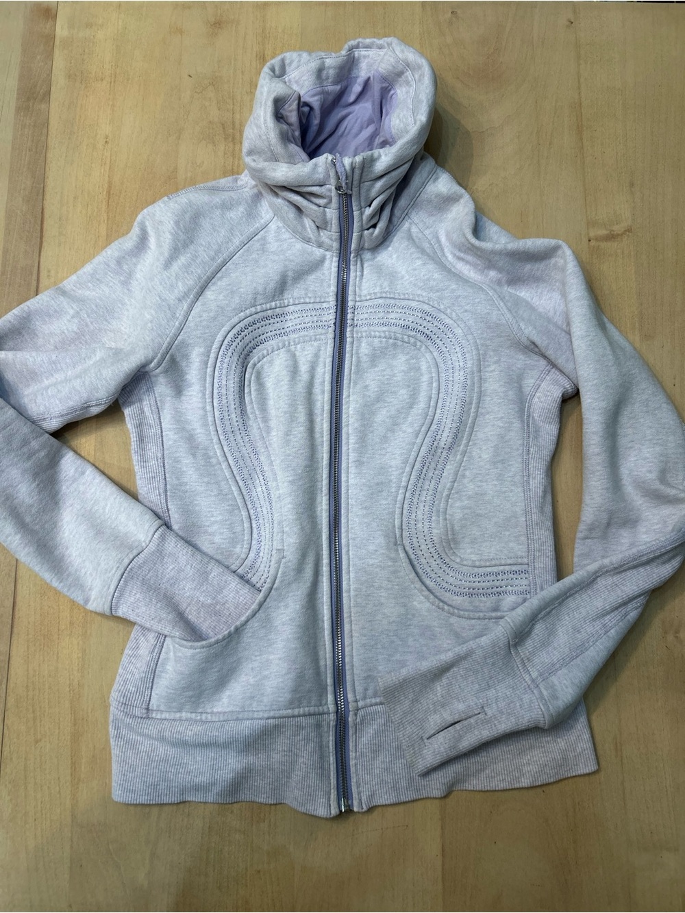 lululemon athletica Light Purple /Heather Full-Zip Scuba Hoodie